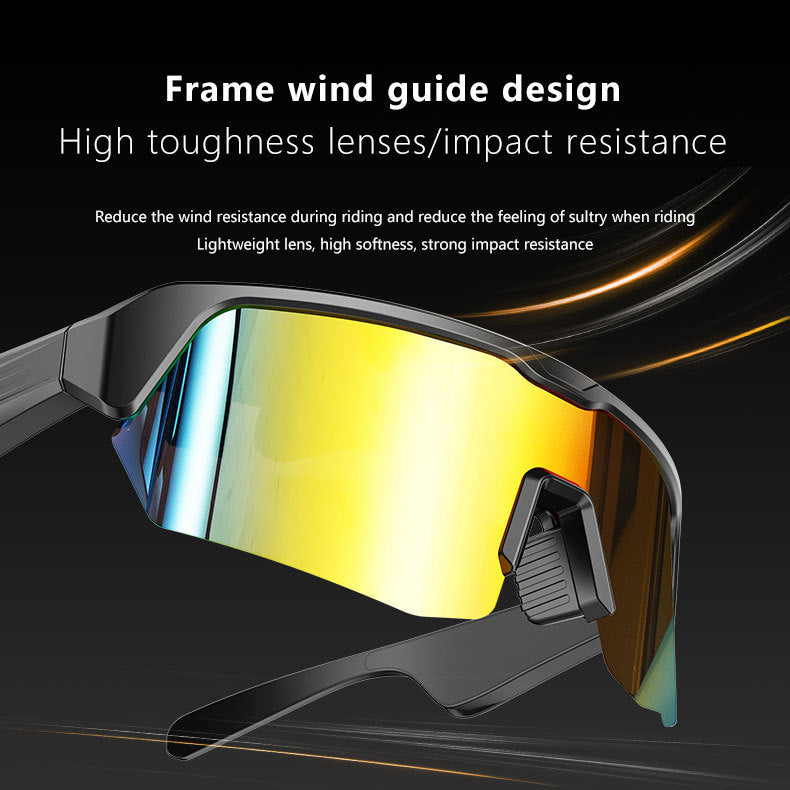 Outdoor Cycling Essential: YJ006 Bluetooth Glasses - Windproof Sunglasses with Audio Call Function