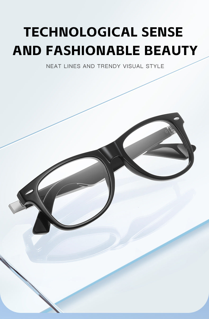 Stylish Women's Smart Glasses L3: Anti-Blue Light, Music, Voice Assistant & Easy Touch Control
