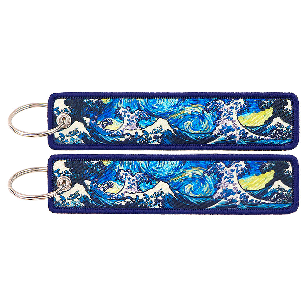 The Great Wave off Kanagawa Designed Key Chains