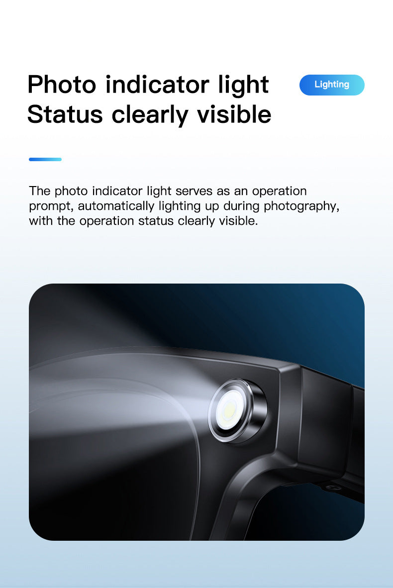 Q8 Anti-Shake AI Glasses: 8MP Photography, Object Recognition & Real-Time Translation