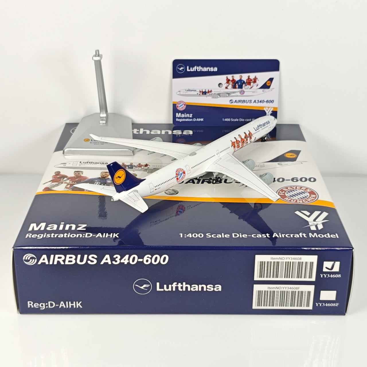 Lufthansa Germany Airbus A340-600 Airplane Model 1/400 Scale