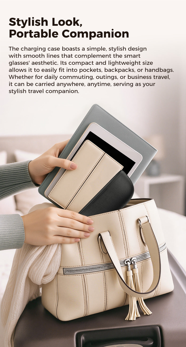 Smart Camera Glasses M02Ultra: AI-Powered, WiFi, Navigation & Convenient Charging Case