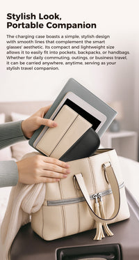 Thumbnail for Smart Camera Glasses M02Ultra: AI-Powered, WiFi, Navigation & Convenient Charging Case