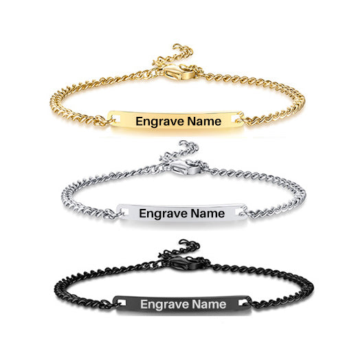 Super Quality Customizable Titanium Steel Bracelets (Woman)