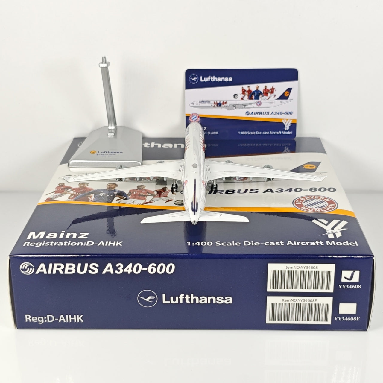 Lufthansa Germany Airbus A340-600 Airplane Model 1/400 Scale