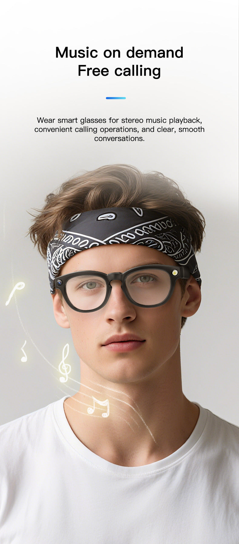 Q8 Anti-Shake AI Glasses: 8MP Photography, Object Recognition & Real-Time Translation