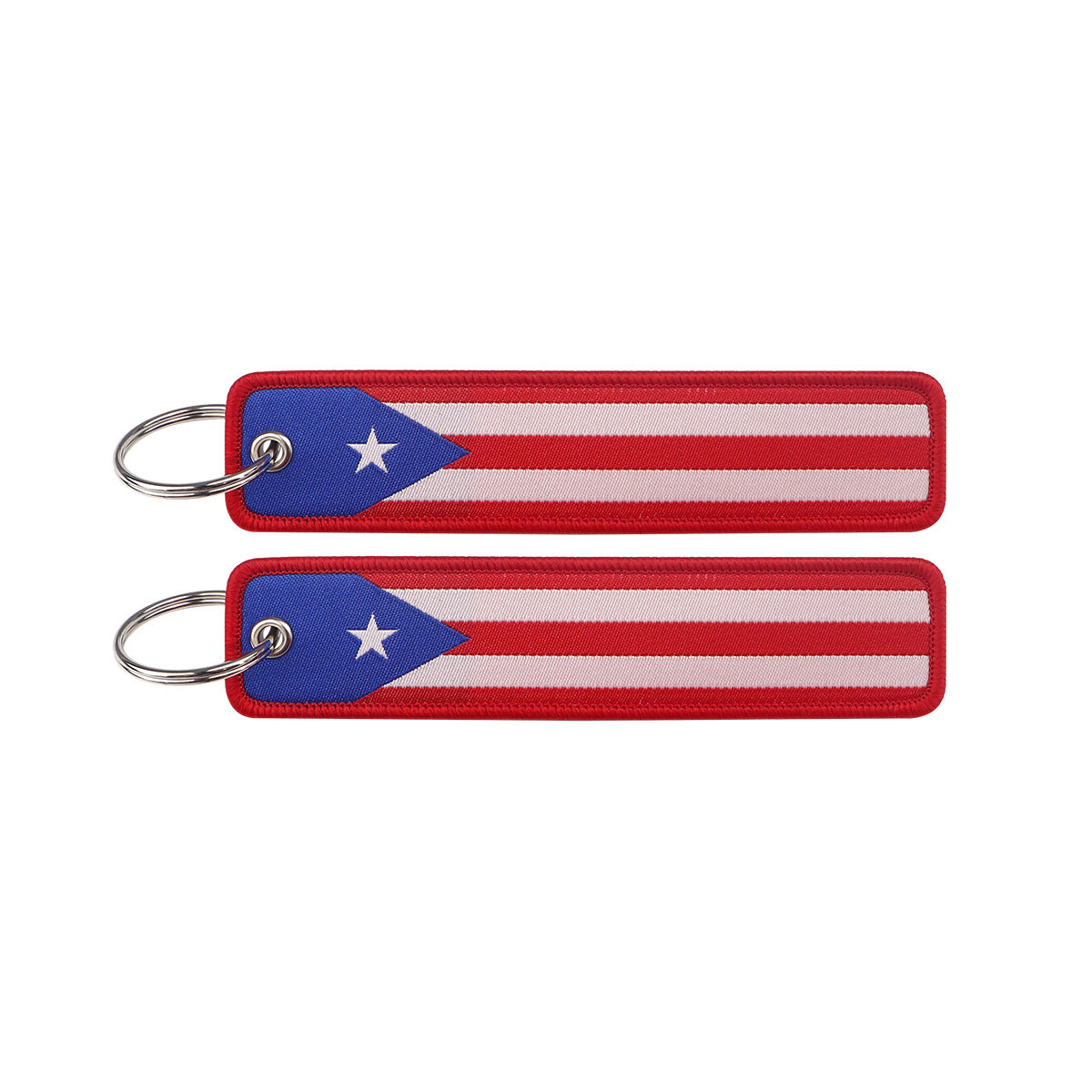 Puerto Rico Flag Designed Key Chains