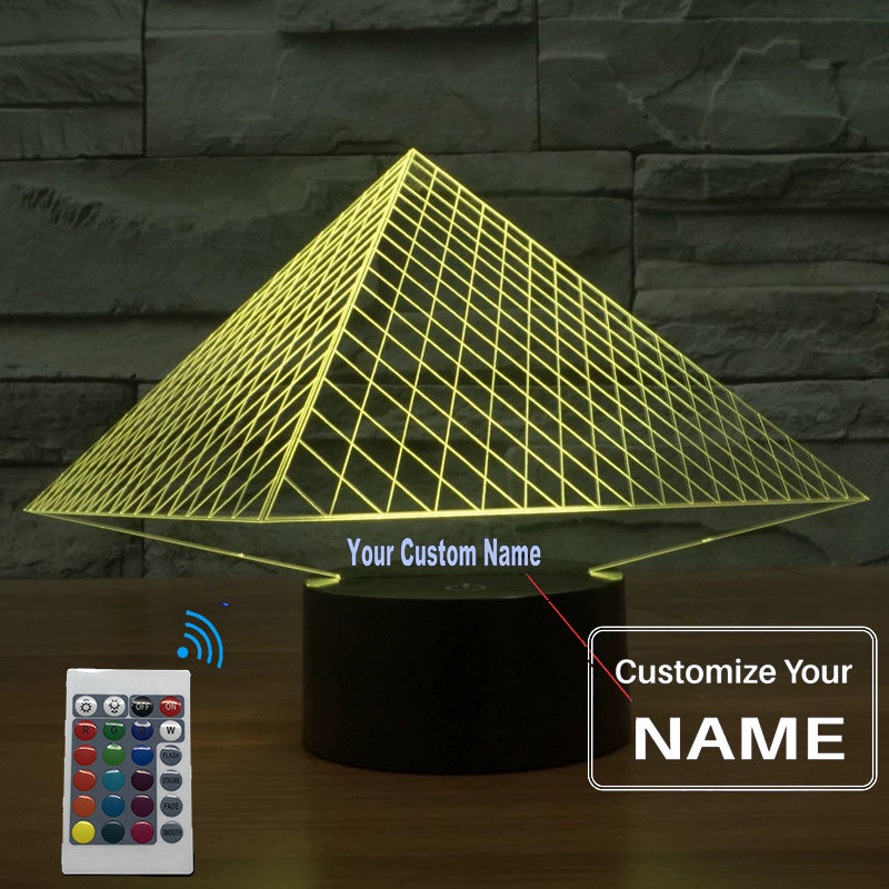 3D Pyramid Designed Night Lamp