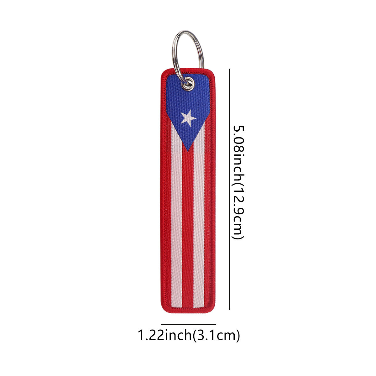 Puerto Rico Flag Designed Key Chains