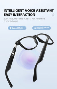 Thumbnail for Stylish Women's Smart Glasses L3: Anti-Blue Light, Music, Voice Assistant & Easy Touch Control
