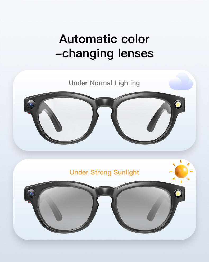 Q8 Anti-Shake AI Glasses: 8MP Photography, Object Recognition & Real-Time Translation