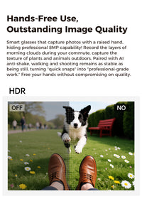 Thumbnail for Smart Camera Glasses M02Ultra: AI-Powered, WiFi, Navigation & Convenient Charging Case