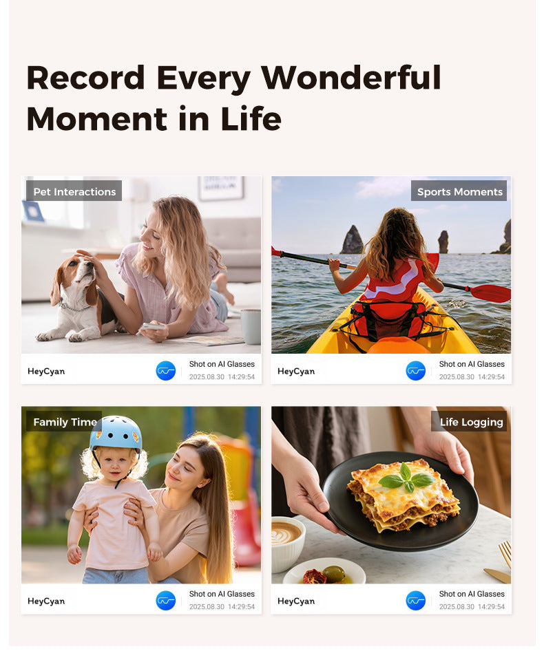 Smart Camera Glasses M02Ultra: AI-Powered, WiFi, Navigation & Convenient Charging Case