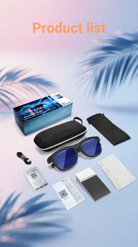 Thumbnail for All-in-One GV90 Smart Glasses: Photochromic, Adjustable Light, Bluetooth Calls, Music & AI Translation
