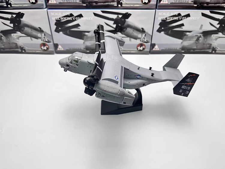 1/72 Bell Boeing V-22 Osprey Tiltrotor Military Transport Aircraft Airplane Model