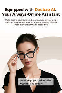 Thumbnail for Smart Camera Glasses M02Ultra: AI-Powered, WiFi, Navigation & Convenient Charging Case