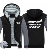 Thumbnail for The Boeing 787 Designed Zipped Sweatshirts