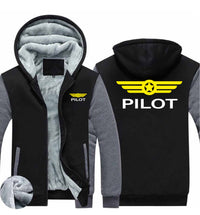 Thumbnail for Pilot & Badge Designed Zipped Sweatshirts