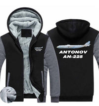 Thumbnail for The Antonov AN-225 Designed Zipped Sweatshirts