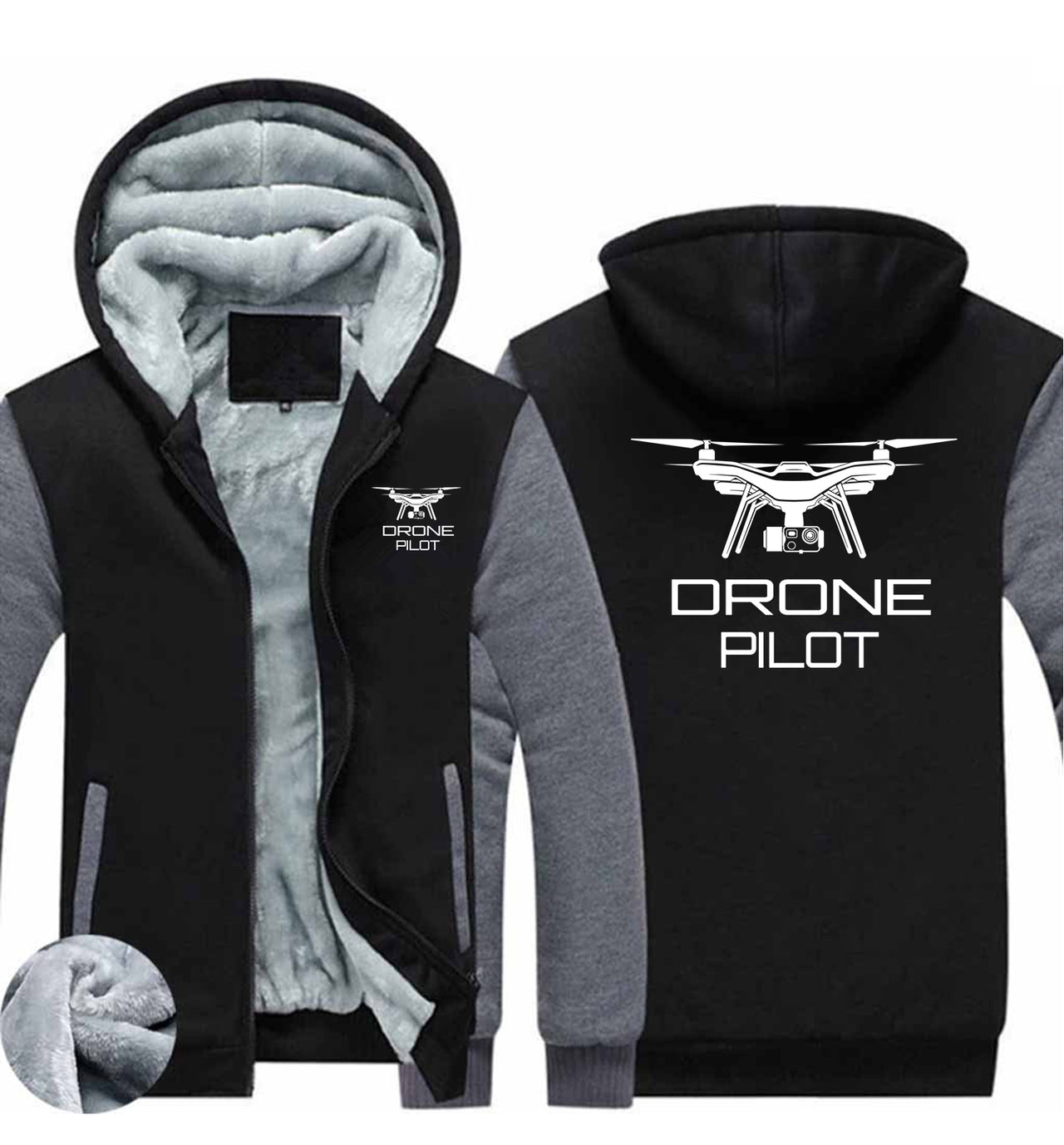 Drone Pilot Designed Zipped Sweatshirts