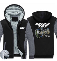 Thumbnail for Boeing 787 & GENX Engine Designed Zipped Sweatshirts