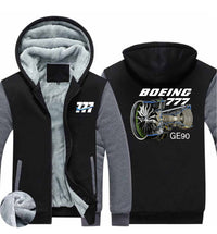 Thumbnail for Boeing 777 & GE90 Engine Designed Zipped Sweatshirts