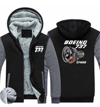 Thumbnail for Boeing 737 Engine & CFM56 Designed Zipped Sweatshirts