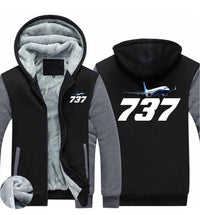 Thumbnail for Super Boeing 737-800 Designed Zipped Sweatshirts