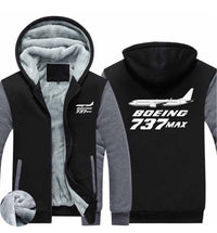 Thumbnail for The Boeing 737Max Designed Zipped Sweatshirts
