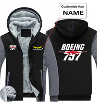 Thumbnail for Amazing Boeing 757 Designed Zipped Sweatshirts