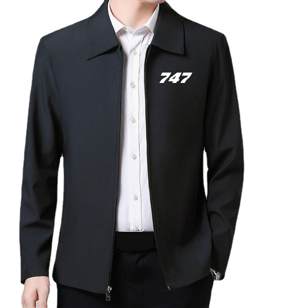 747 Flat Text Designed Stylish Coats