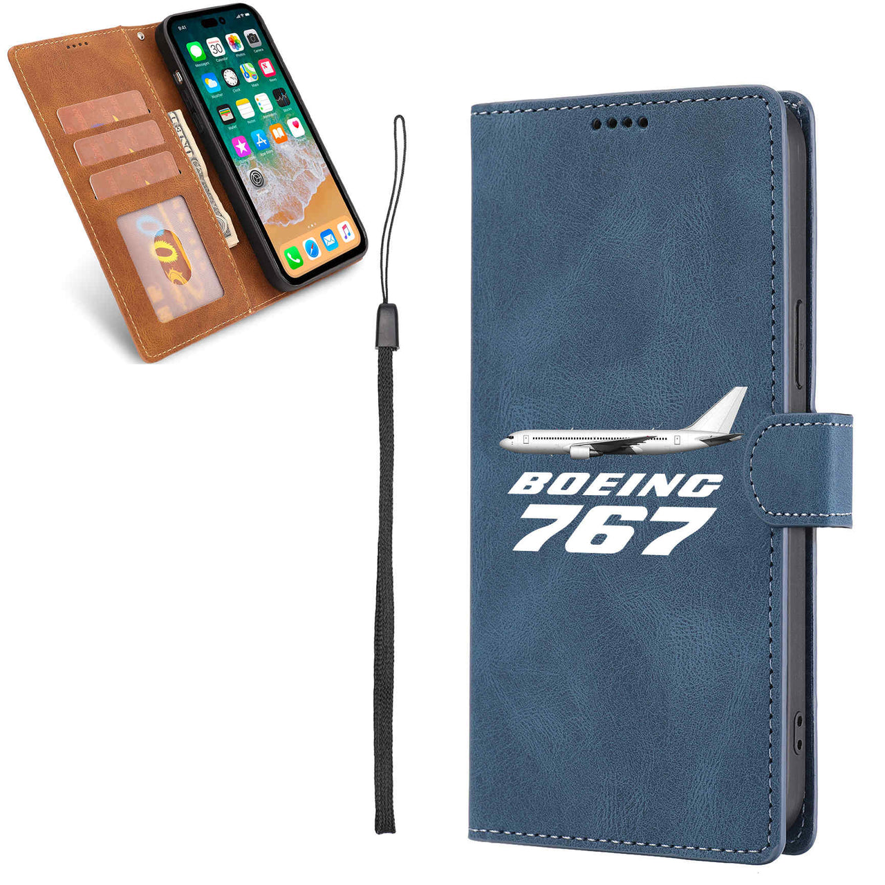 The Boeing 767 Designed Leather Samsung S & Note Cases