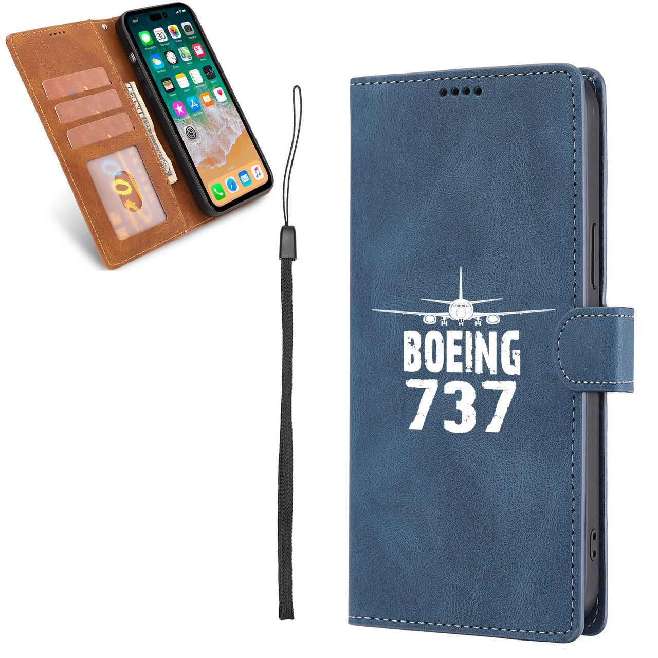 Boeing 737 & Plane Leather Samsung A Cases