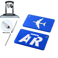 Thumbnail for ATR & Text Designed Aluminum Luggage Tags