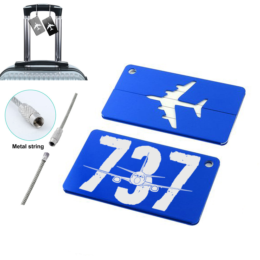 Boeing 737 Designed Designed Aluminum Luggage Tags