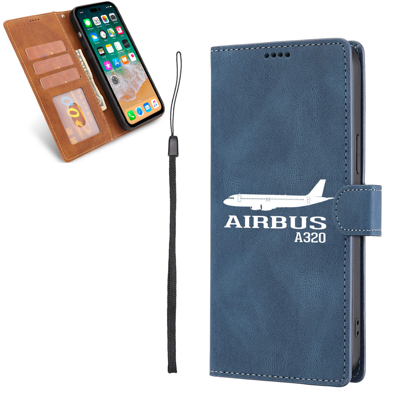 Airbus A320 Printed Designed Leather iPhone Cases