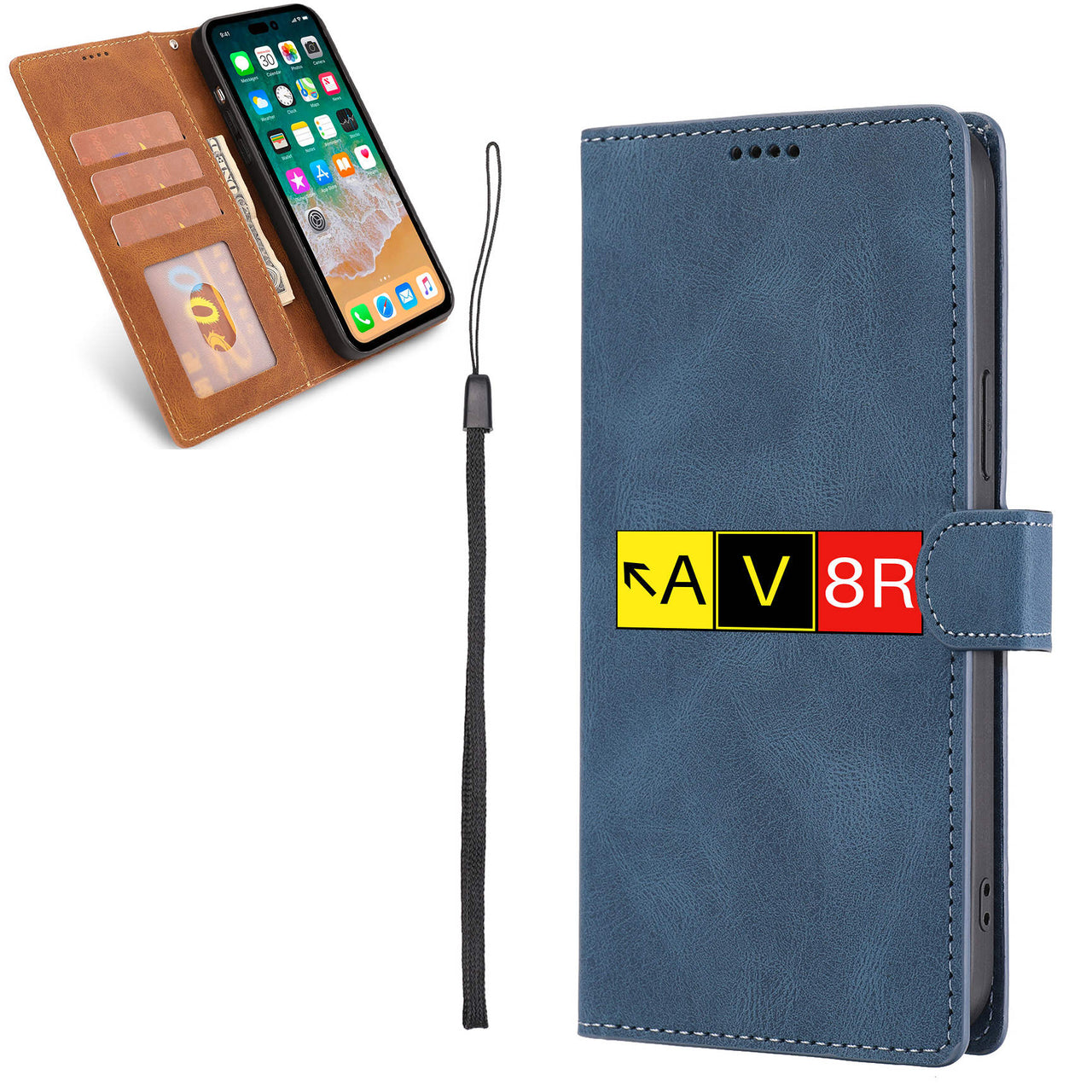 AV8R Designed Leather iPhone Cases