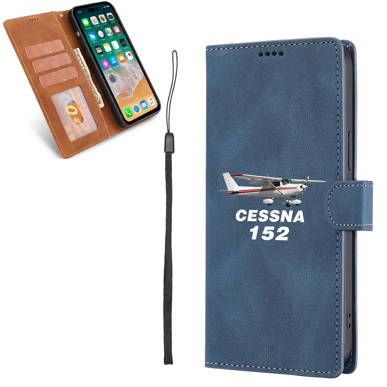The Cessna 152 Designed Leather iPhone Cases