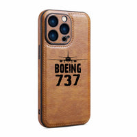 Thumbnail for Boeing 737 & Plane Designed Leather iPhone Cases