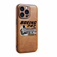 Thumbnail for Boeing 747 & PW4000-94 Engine Designed Leather iPhone Cases