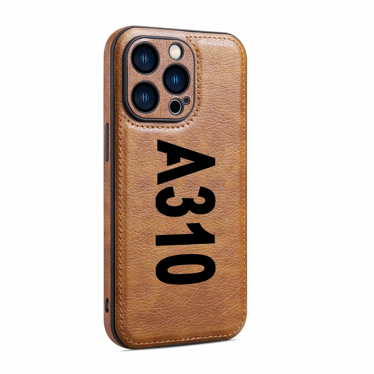 A310 Text Designed Leather iPhone Cases