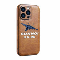 Thumbnail for The Sukhoi SU-35 Designed Leather iPhone Cases