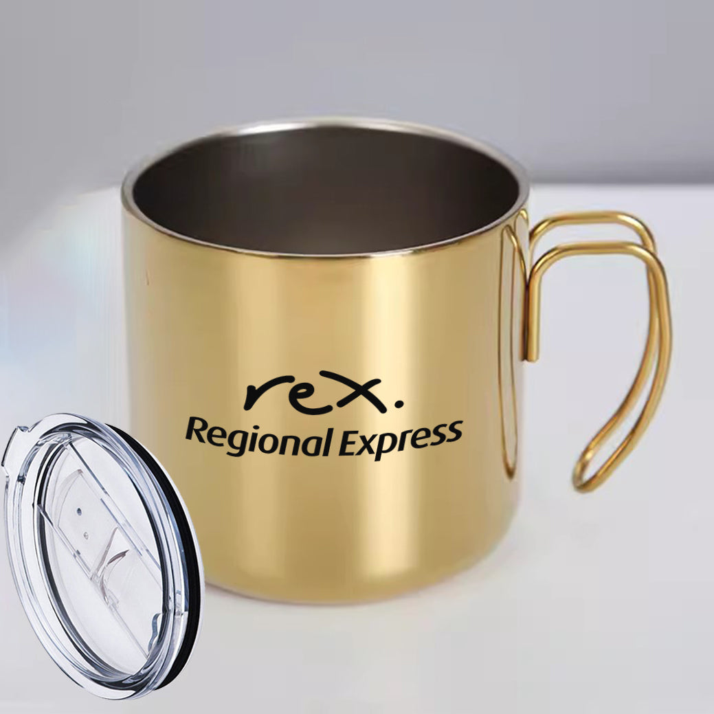 Rex Airlines Designed Stainless Steel Portable Mugs