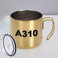 Thumbnail for A310 Flat Text Designed Stainless Steel Portable Mugs