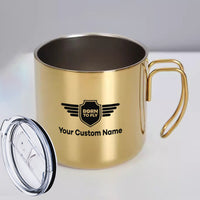 Thumbnail for Custom Name (Badge 5) Designed Stainless Steel Portable Mugs