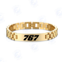 Thumbnail for 767 Flat Text Designed Stainless Steel Chain Bracelets