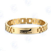 Thumbnail for The Airbus A310 Designed Stainless Steel Chain Bracelets