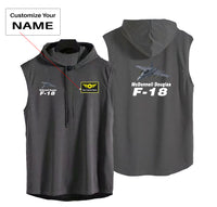 Thumbnail for The McDonnell Douglas F18 Designed Hooded Tank Tops