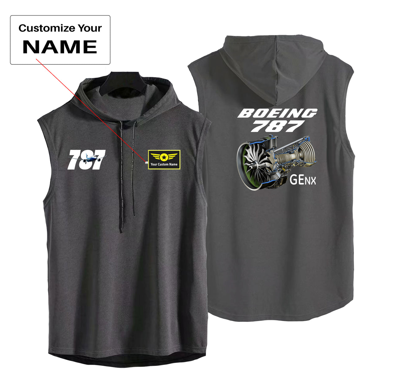 Boeing 787 & GENX Engine Designed Hooded Tank Tops