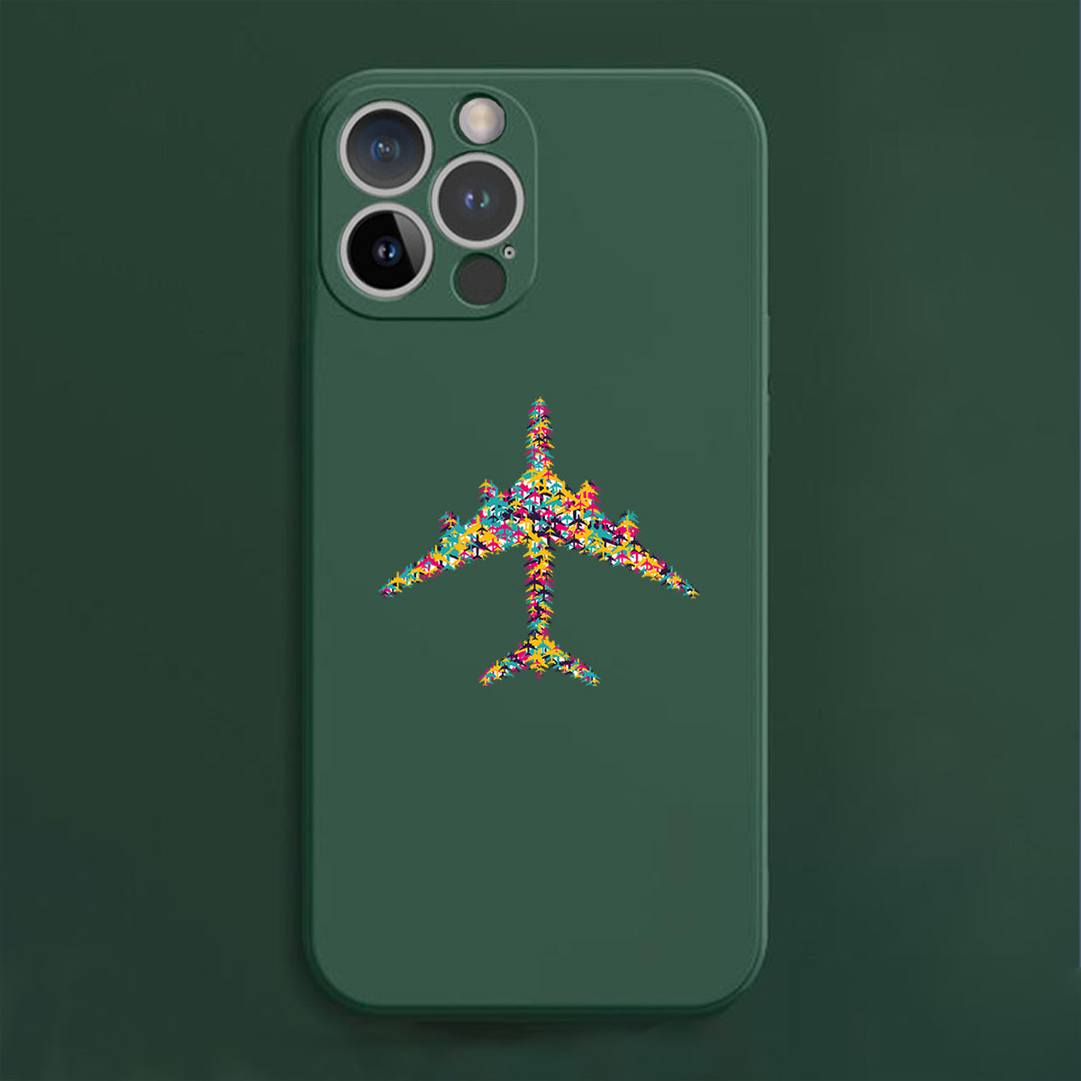 Colourful Airplane Designed Soft Silicone iPhone Cases